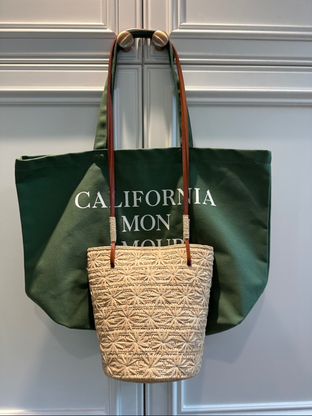 Sezane raffia tote